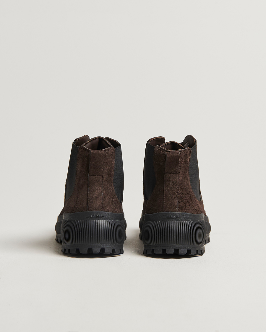 Herr | Jil Sander Suede Ankle Boots Dark Brown | Jil Sander | Suede Ankle Boots Dark Brown