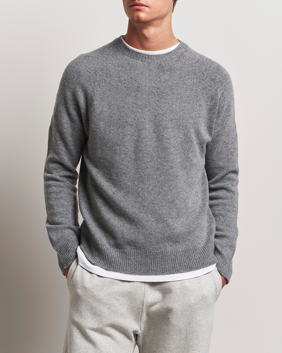 Herr | Tröjor | Jil Sander | Seamless Crew Neck Sweater Grey Melange