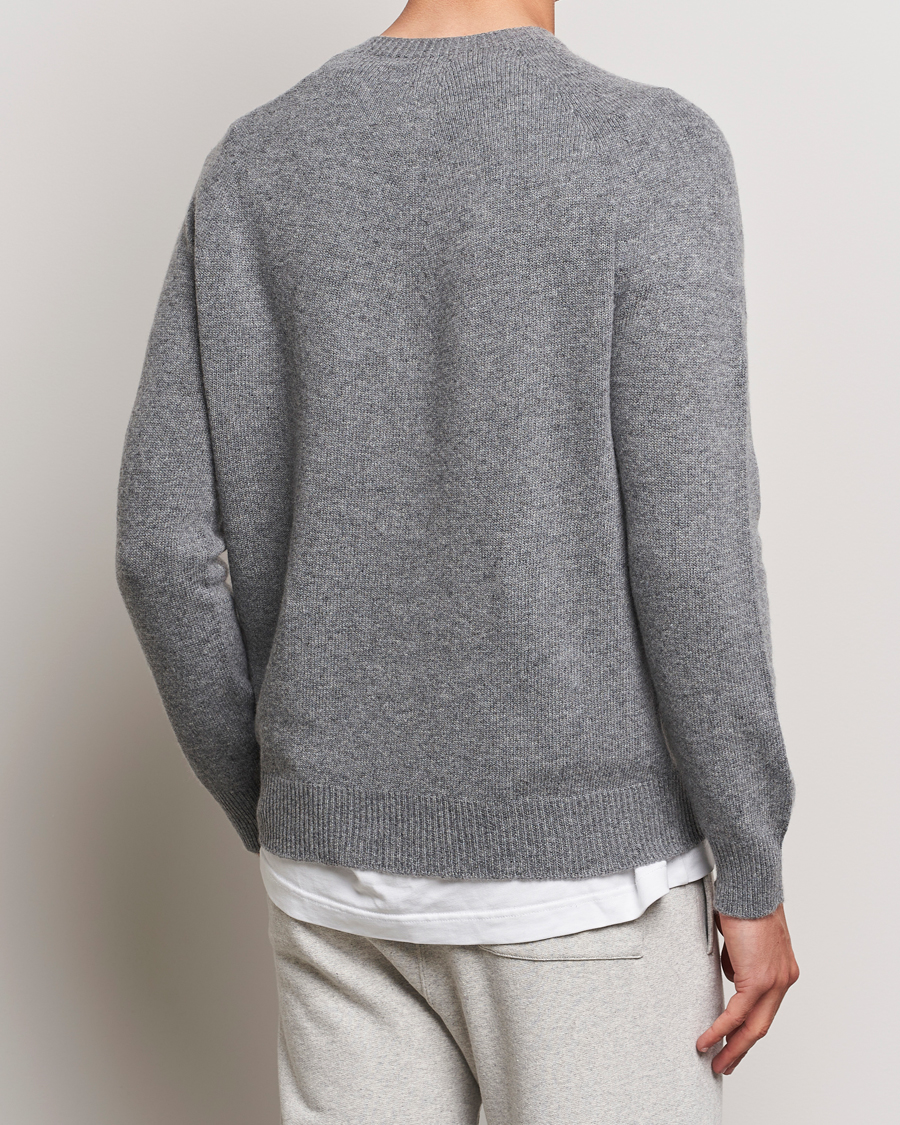 Herr | Tröjor | Jil Sander | Cashmere/Merino Round Neck Sweater Grey Melange