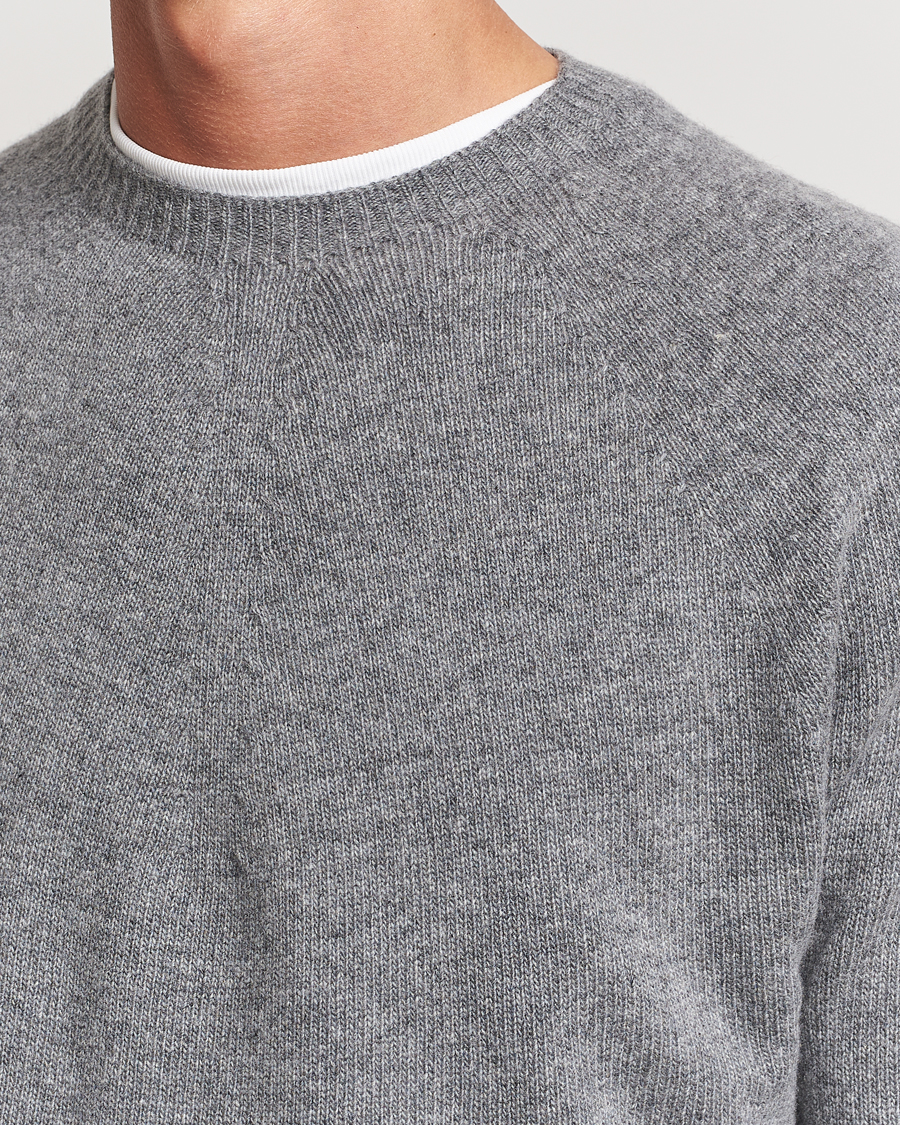 Herr | Tröjor | Jil Sander | Seamless Crew Neck Sweater Grey Melange