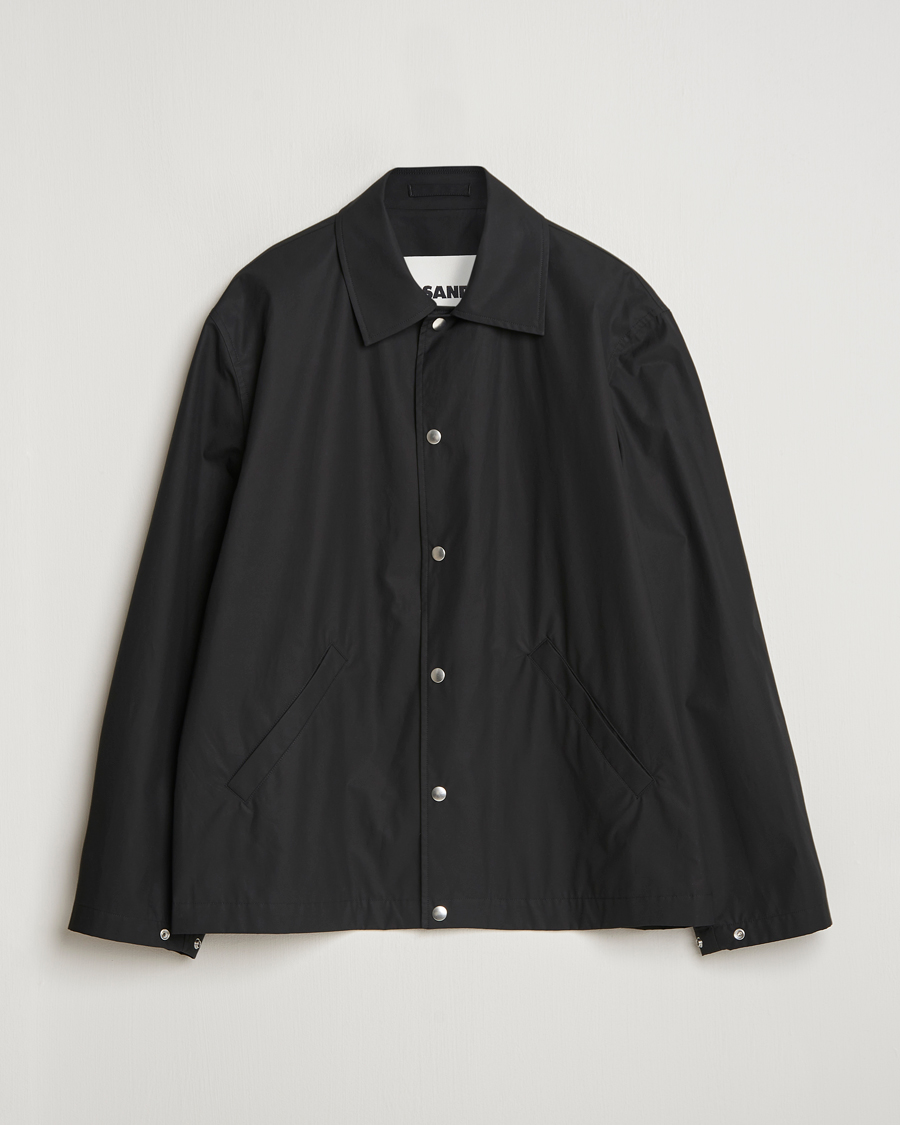 Herr | Jackor | Jil Sander | Back Printed Coach Jacket Black