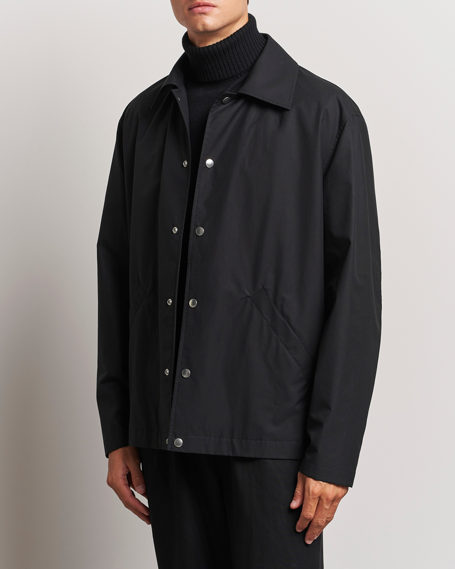 Herr | Jackor | Jil Sander | Back Printed Coach Jacket Black