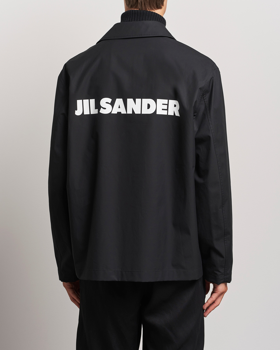 Herr | Jackor | Jil Sander | Back Printed Coach Jacket Black