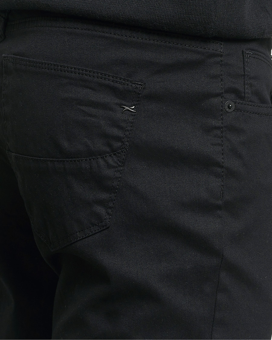 Herr | Byxor | Brax | Cadiz Cotton Satin 5-Pocket Pants Perma Black