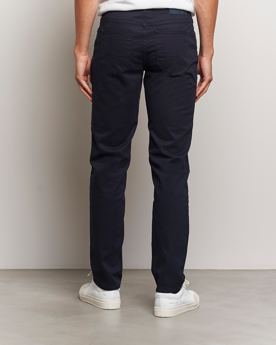 Herr | Byxor | Brax | Cadiz Cotton Satin 5-Pocket Pants Perma Blue