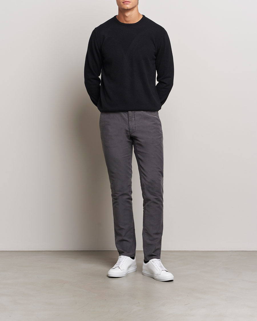Herr | Tröjor | Morgano | Wool/Cashmere Crewneck Black