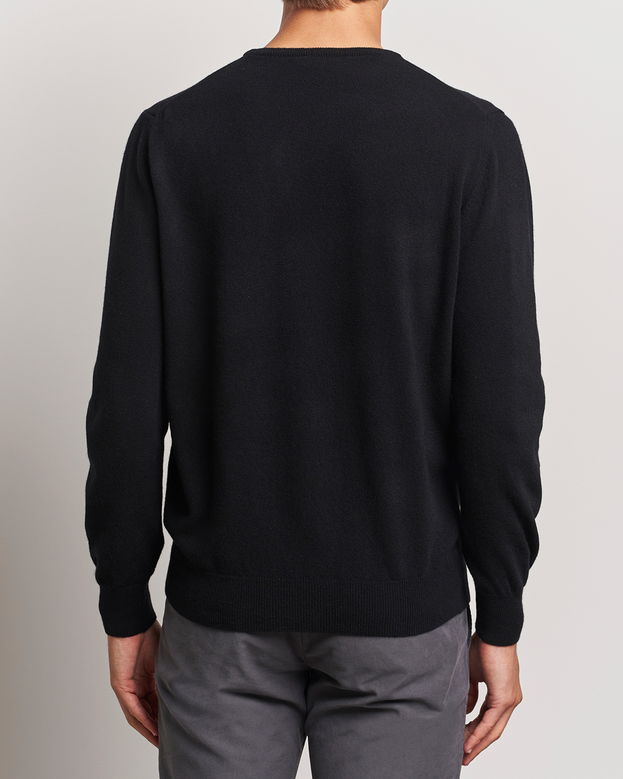 Herr | Tröjor | Morgano | Wool/Cashmere Crewneck Black