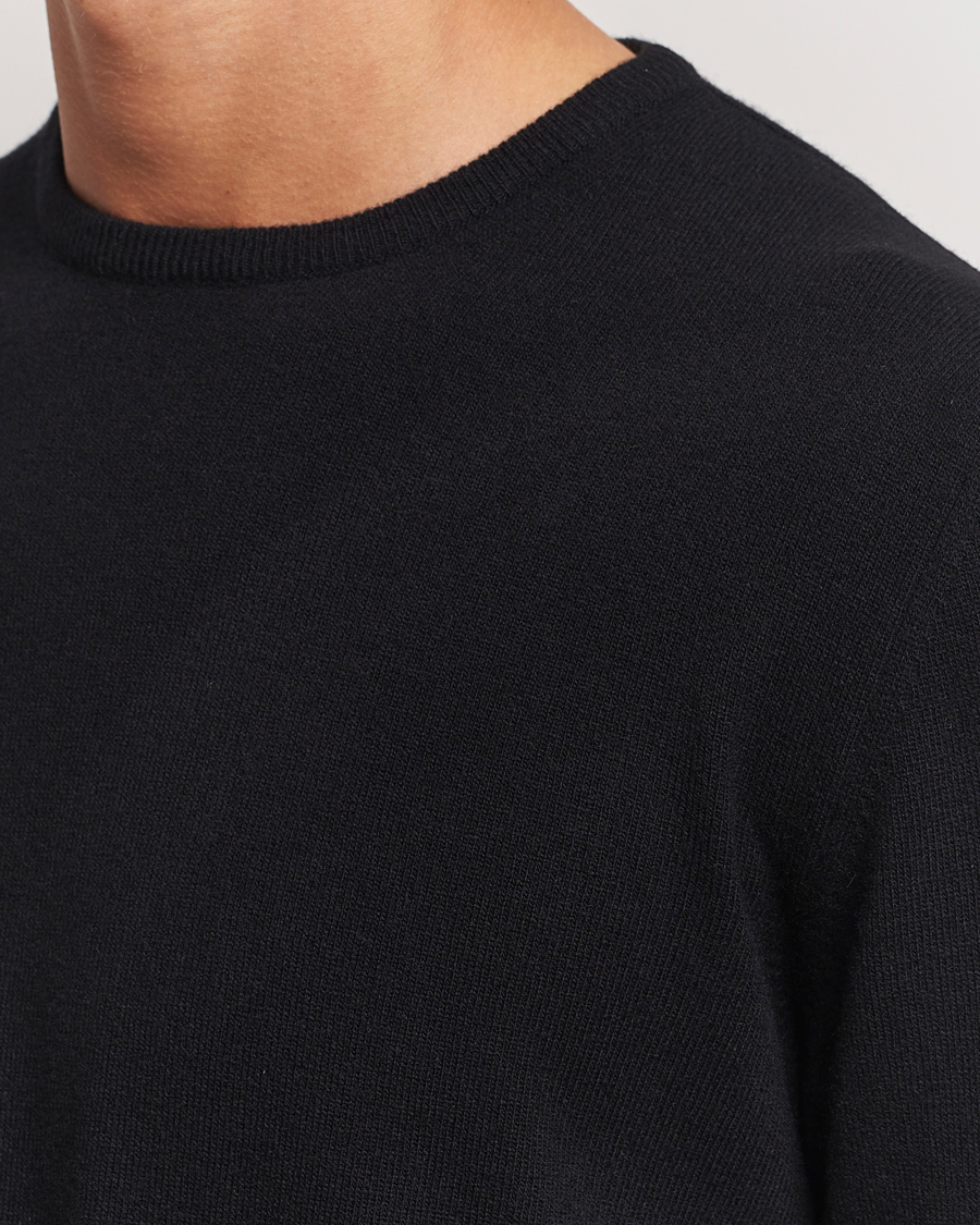 Herr | Tröjor | Morgano | Wool/Cashmere Crewneck Black