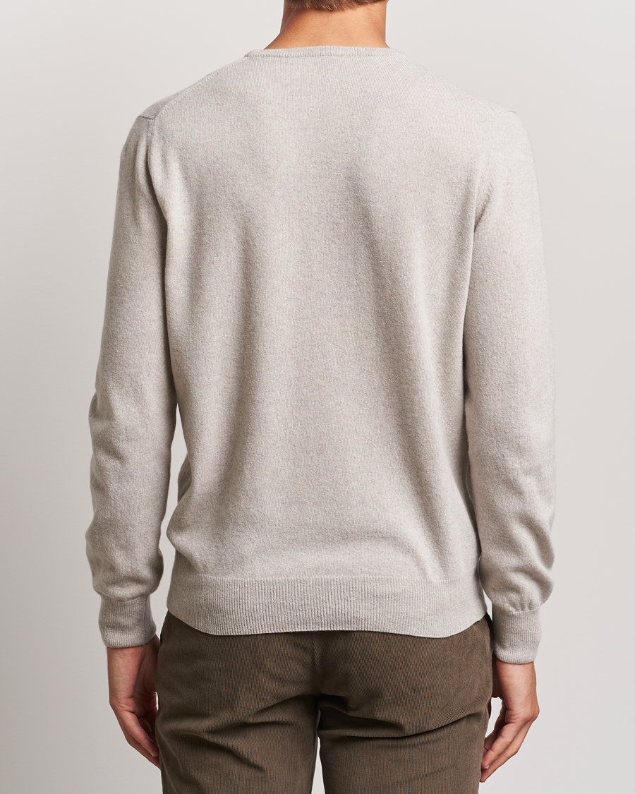 Herr | Tröjor | Morgano | Wool/Cashmere Crewneck Beige