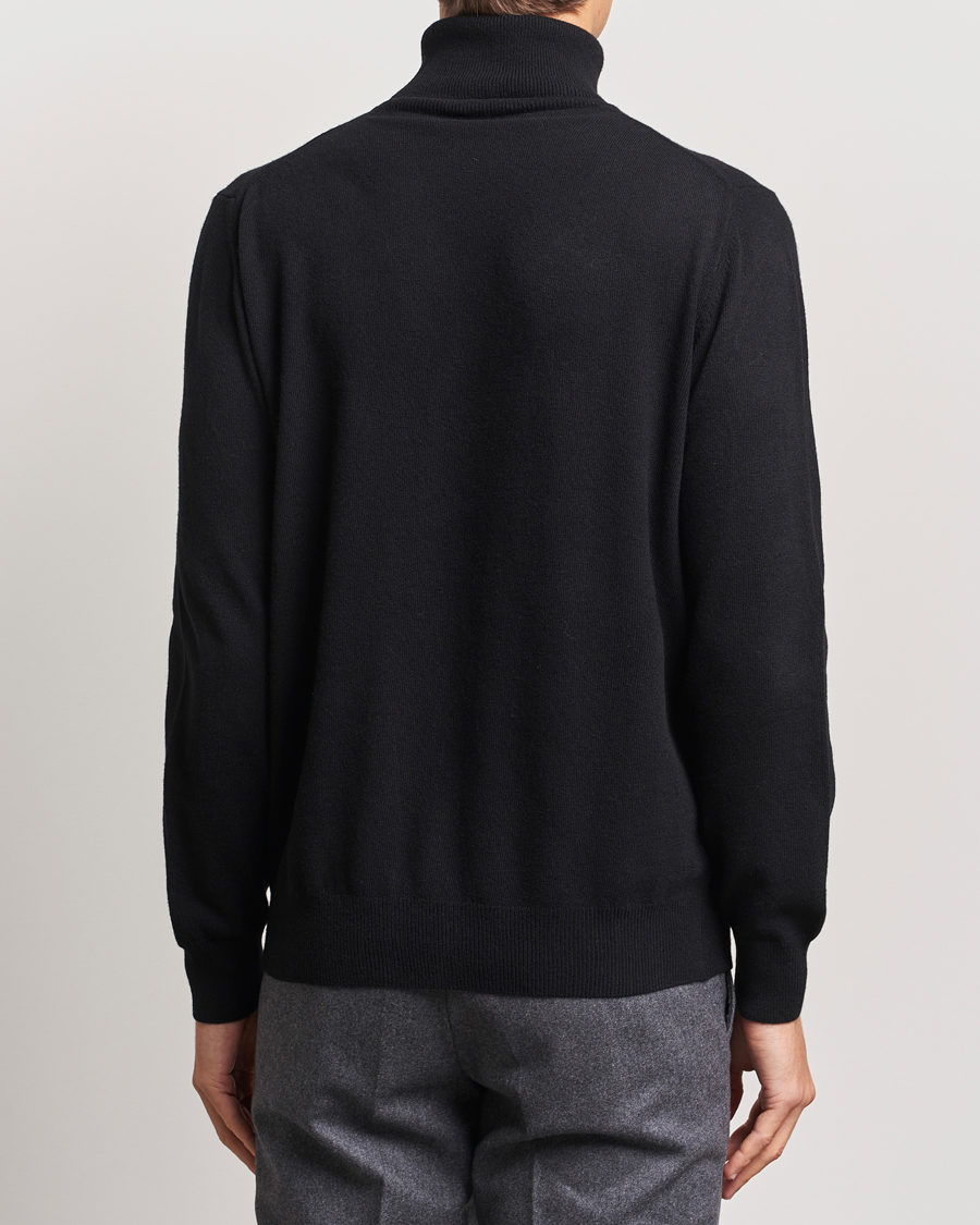 Herr | Tröjor | Morgano | Wool/Cashmere Rollneck Black