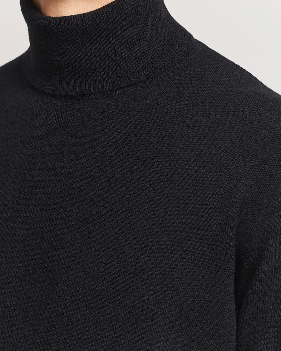 Herr | Tröjor | Morgano | Wool/Cashmere Rollneck Black