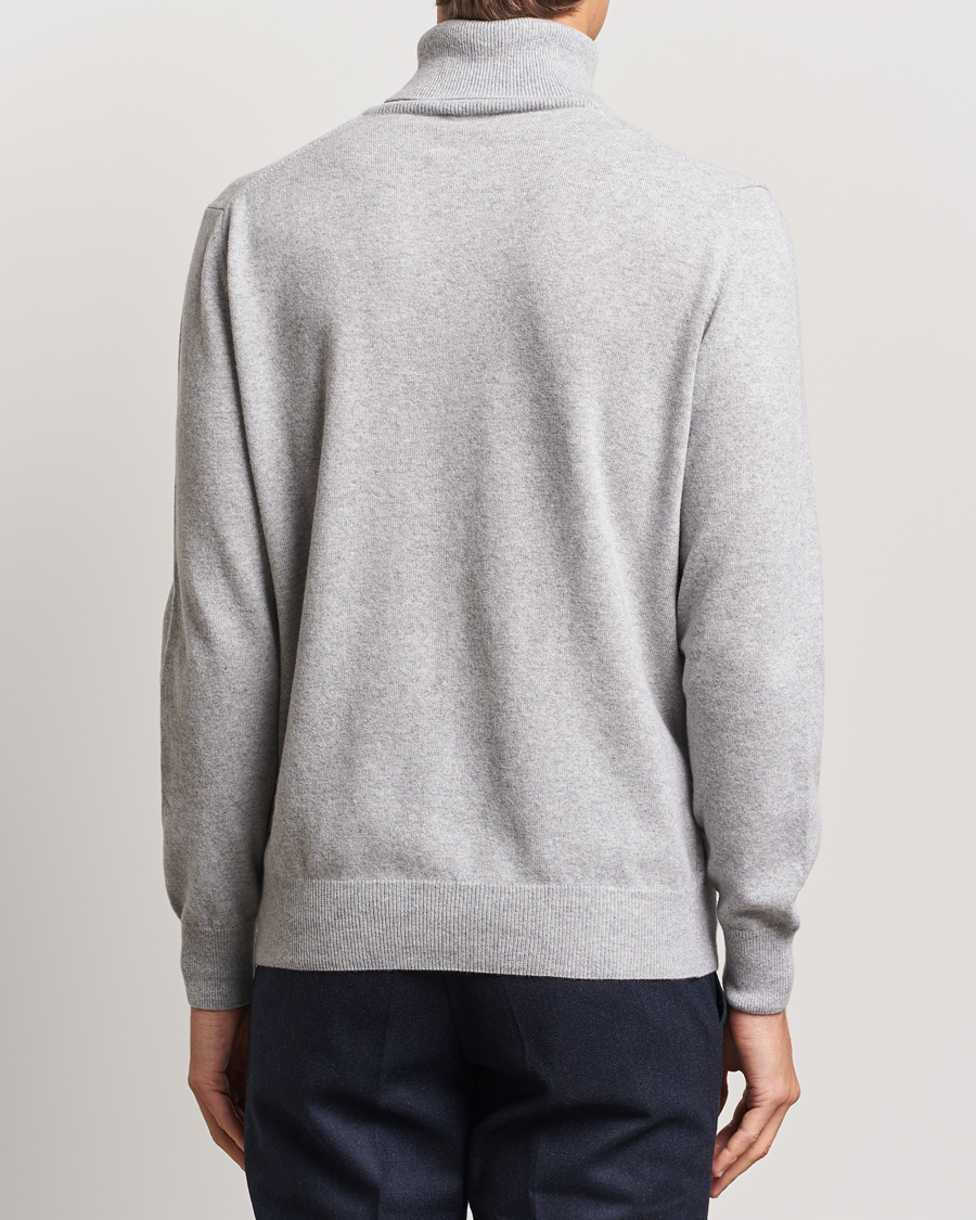 Herr | Tröjor | Morgano | Wool/Cashmere Rollneck Mid Grey