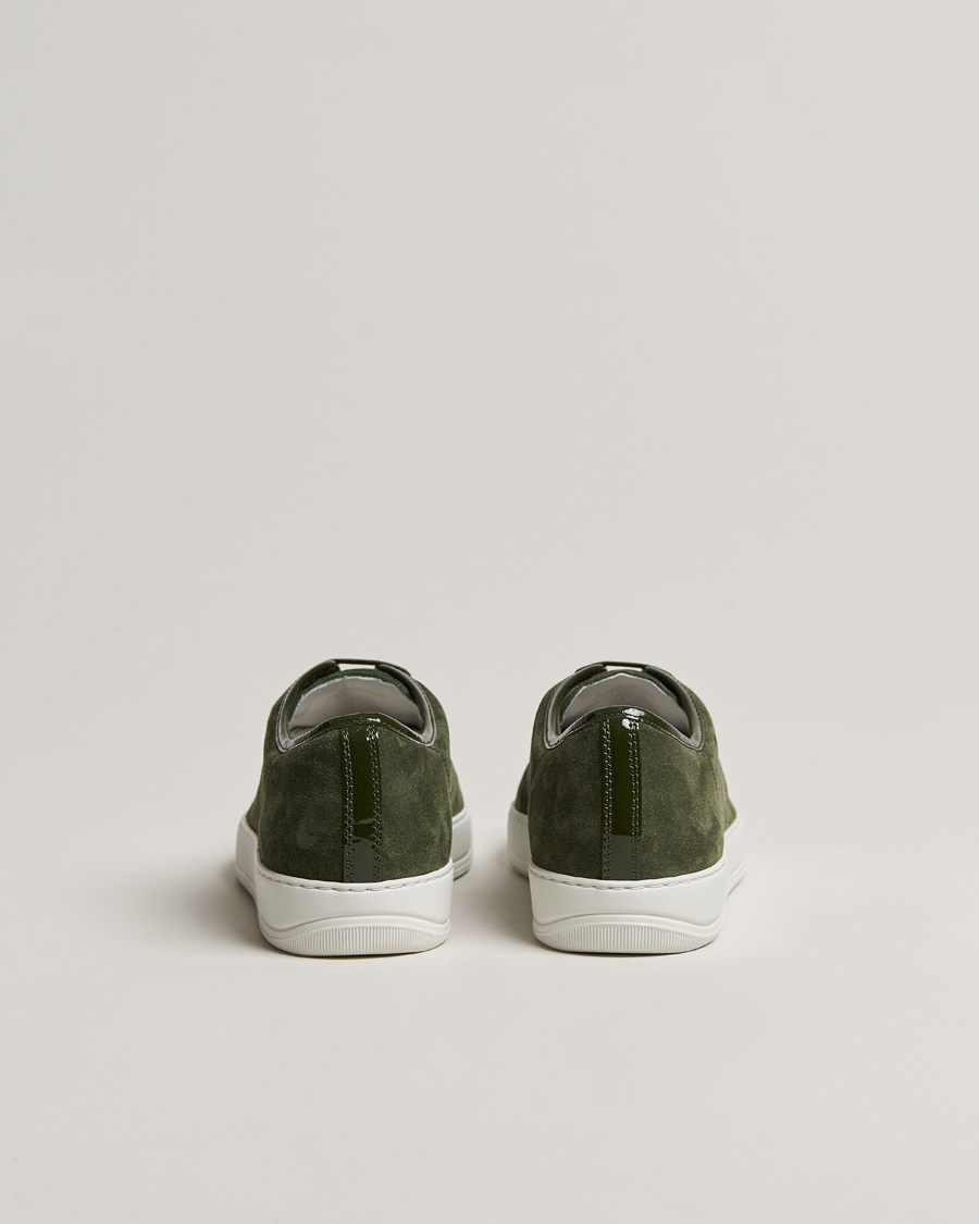 Herr |  | Lanvin | Patent Cap Toe Sneaker Olive
