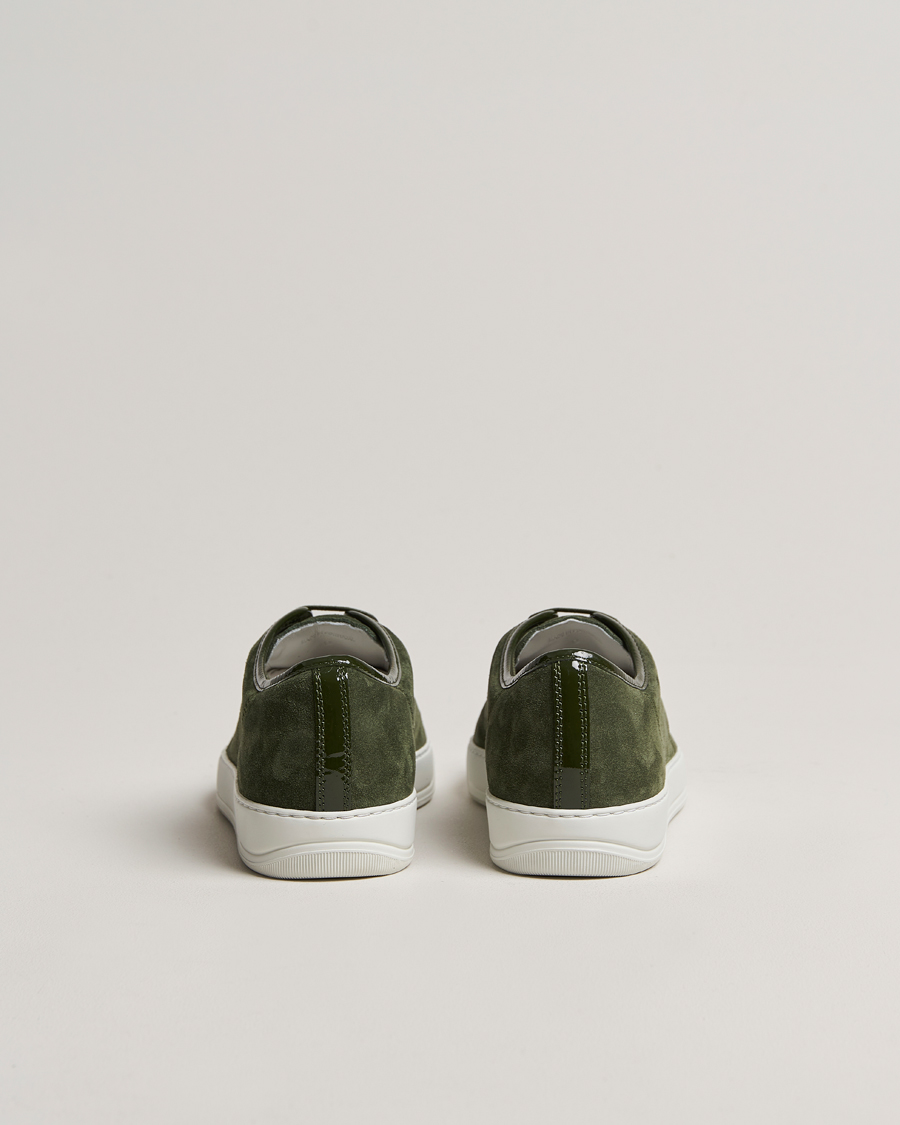 Herr | Lanvin Patent Cap Toe Sneaker Olive | Lanvin | Patent Cap Toe Sneaker Olive