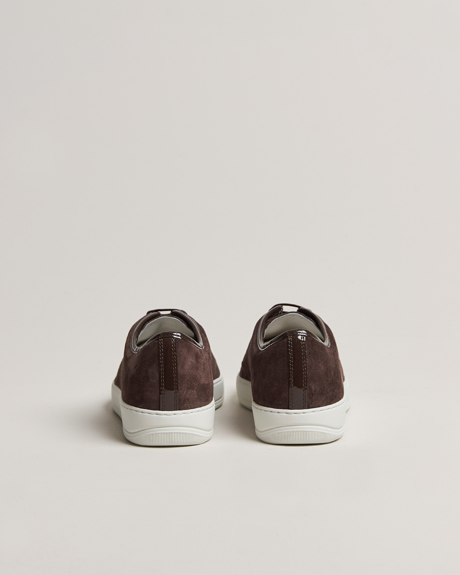Herr | Låga sneakers | Lanvin | Patent Cap Toe Sneaker Dark Brown