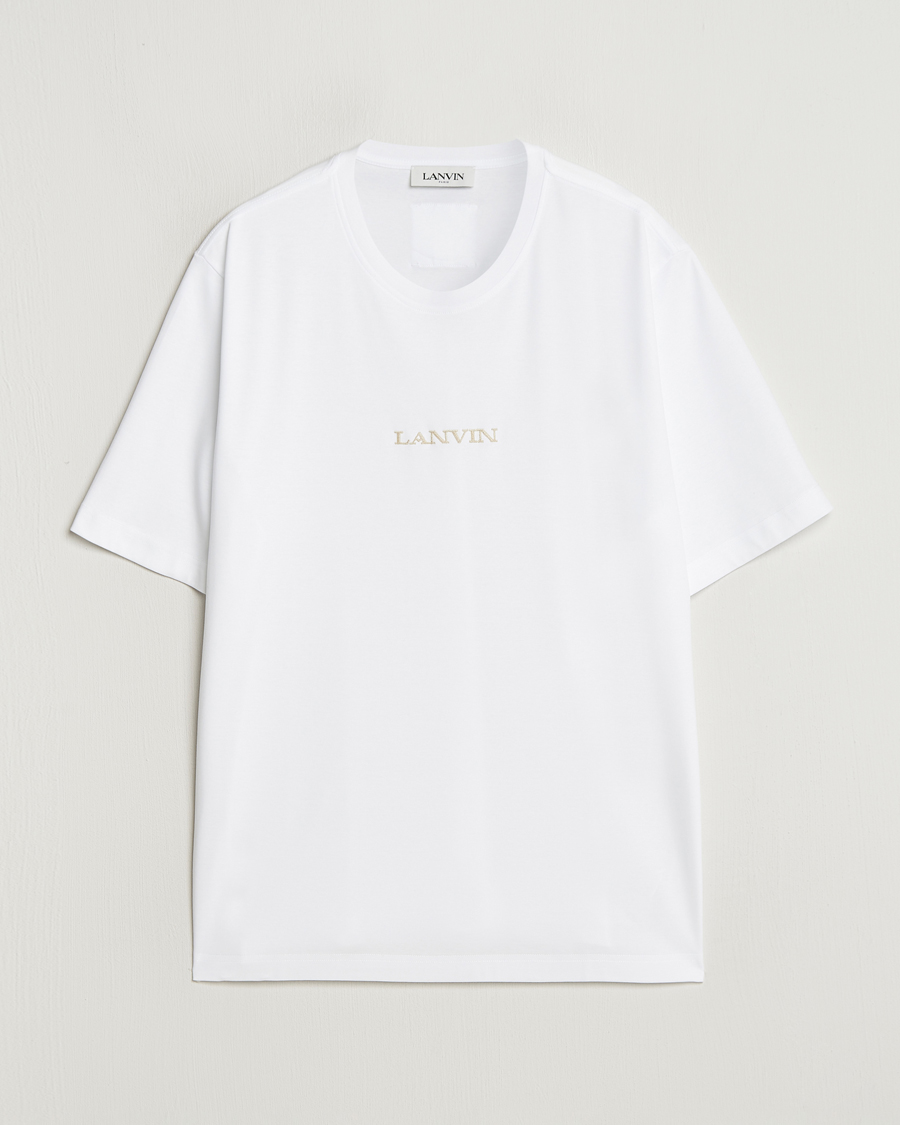 Herr | T-Shirts | Lanvin | Embroidered Logo T-Shirt White