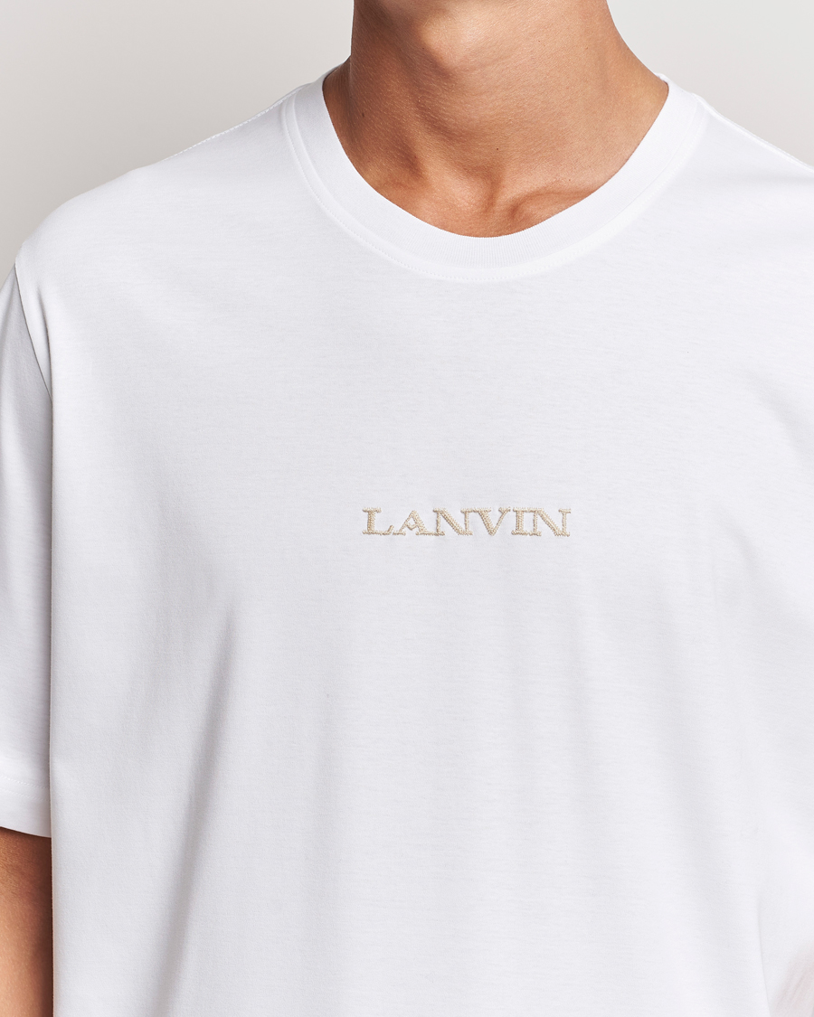 Herr | T-Shirts | Lanvin | Embroidered Logo T-Shirt White