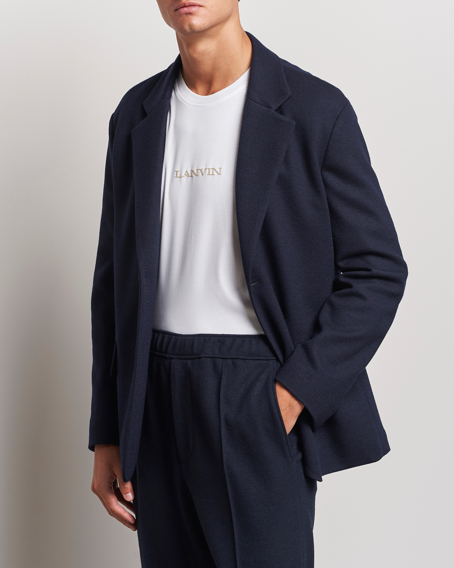 Herr | Kavajer | Lanvin | Unconstructed Wool Blazer Navy