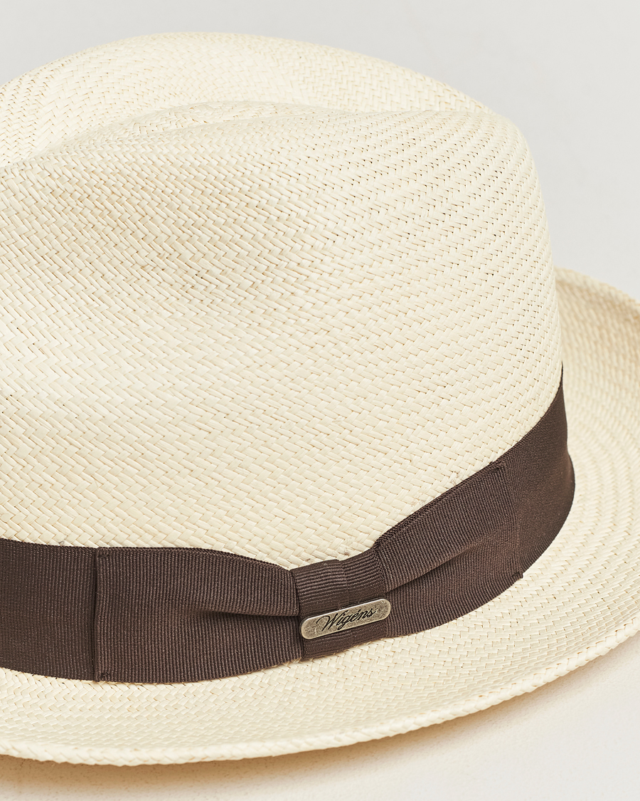 Herr | Hattar & kepsar | Wigéns | Trilby Panama Hat White/Dark Brown