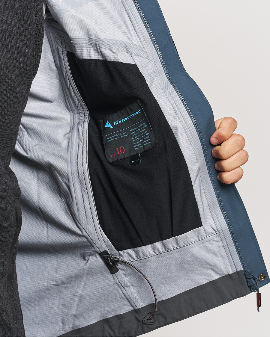 Herr | Jackor | Klättermusen | Asynja Lightweight Waterproof Jacket Midnight Blue