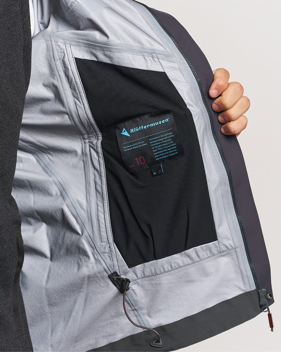 Herr | Jackor | Klättermusen | Asynja Lightweight Waterproof Jacket Raven
