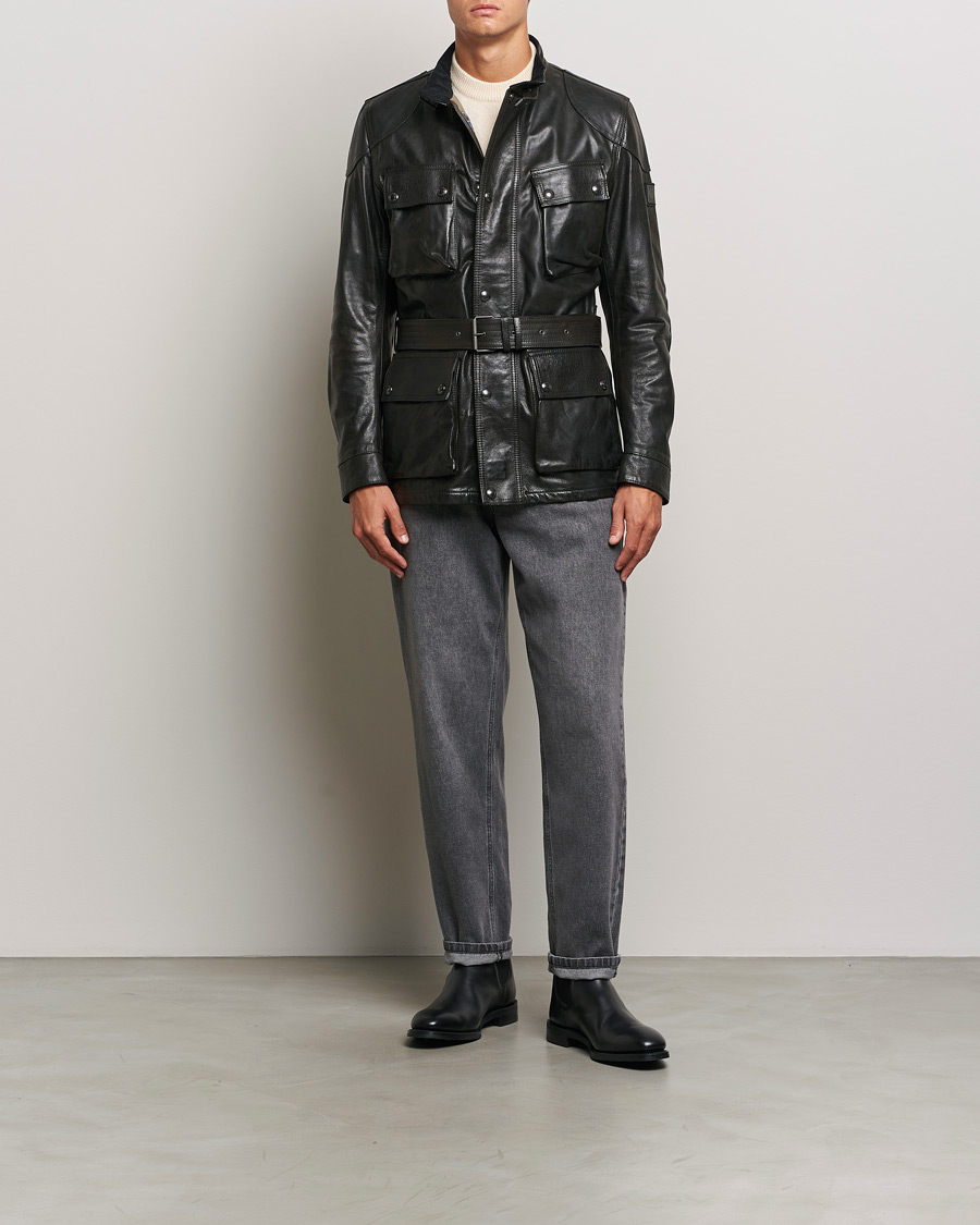 Herr | Jackor | Belstaff | Trailmaster Panther Leather Jacket Black