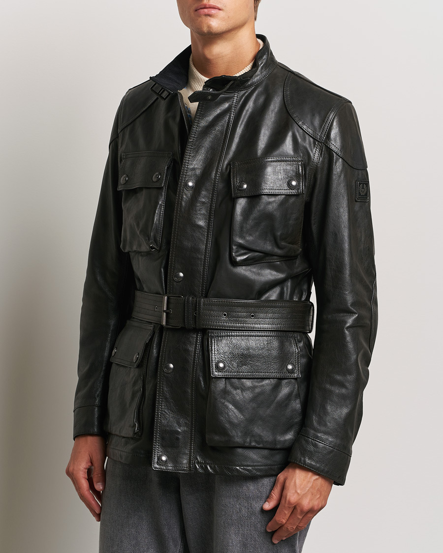 Herr | Jackor | Belstaff | Trailmaster Panther Leather Jacket Black