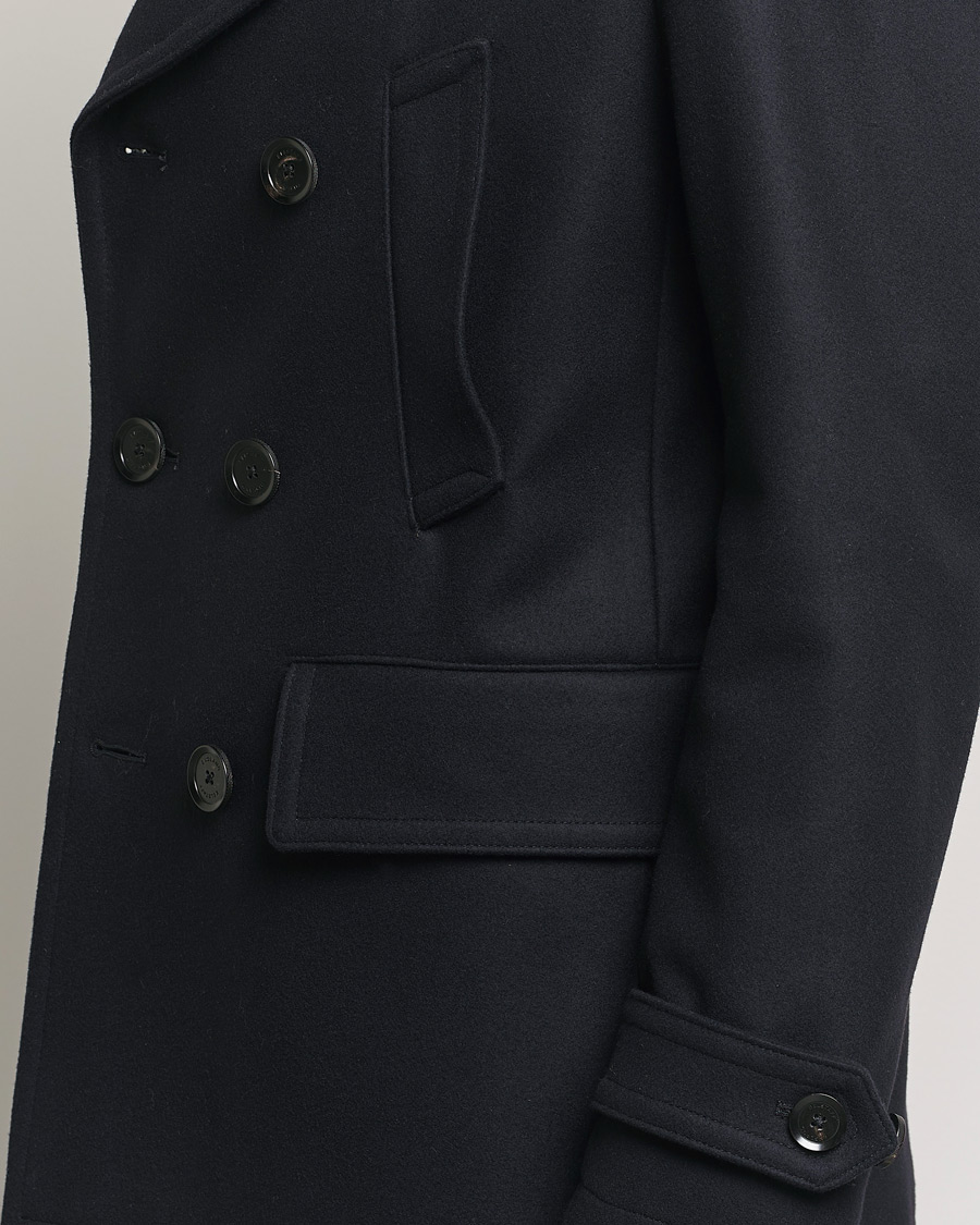 Herr | Jackor | Belstaff | Milford Wool Peacoat Ink Blue
