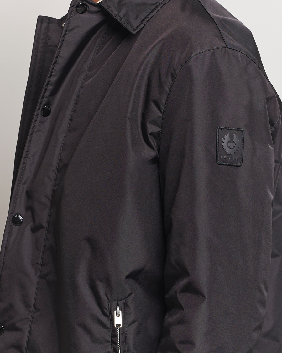 Herr | Jackor | Belstaff | Drill Padded Nylon Coat Black