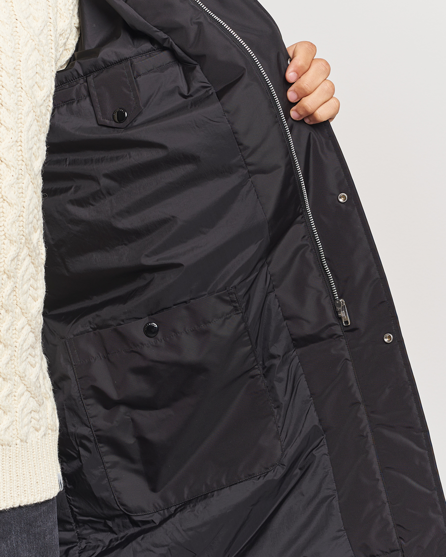 Herr | Jackor | Belstaff | Drill Padded Nylon Coat Black