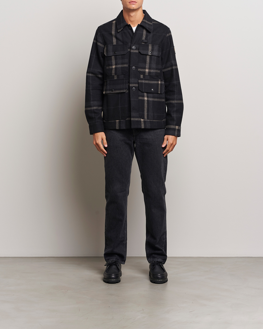 Herr | Jackor | Belstaff | Forge Checked Wool Jacket Charcoal