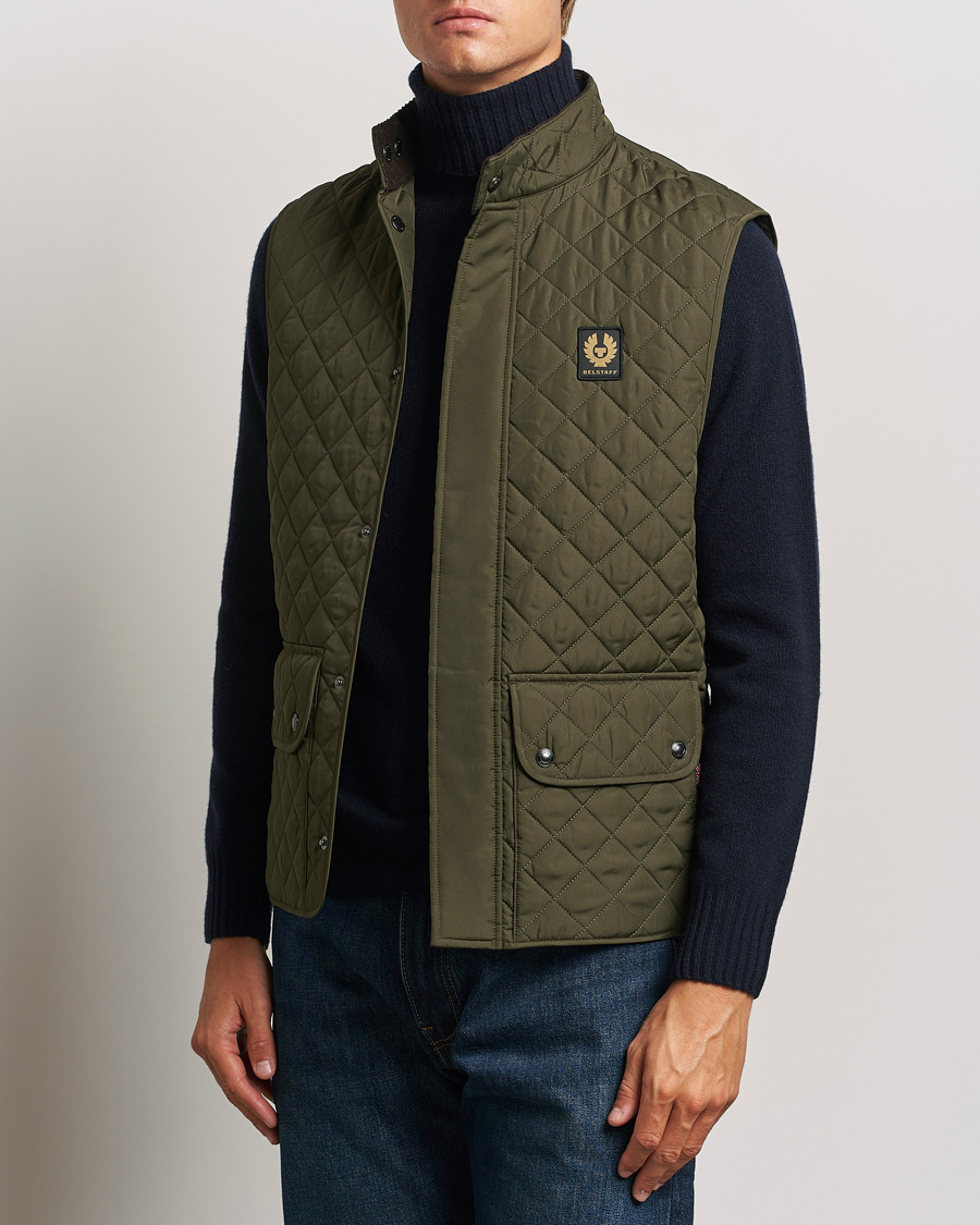 Herr | Västar | Belstaff | Icon Gilet Faded Olive