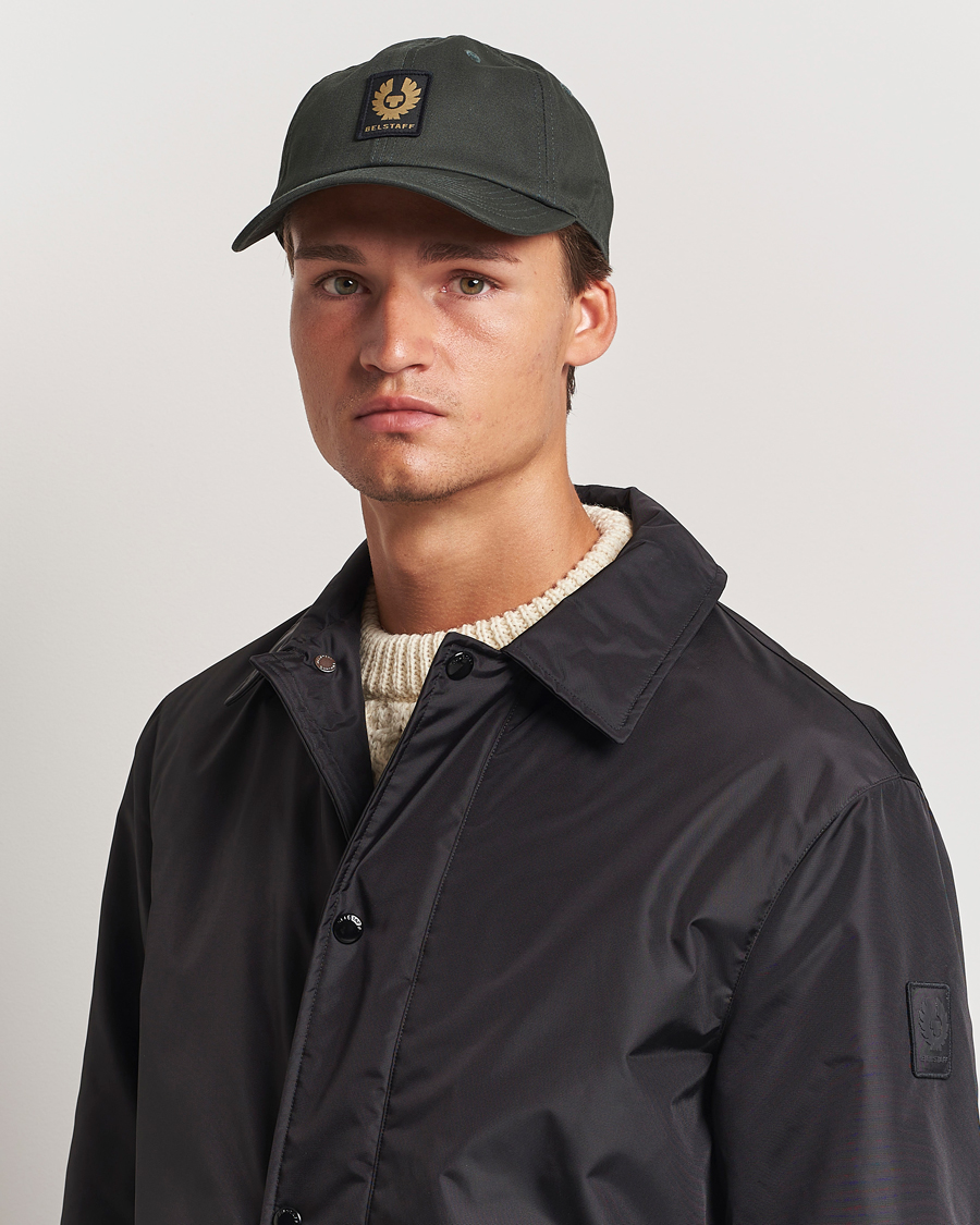 Herr | Belstaff Phoenix Logo Cap Tile Green | Belstaff | Phoenix Logo Cap Tile Green