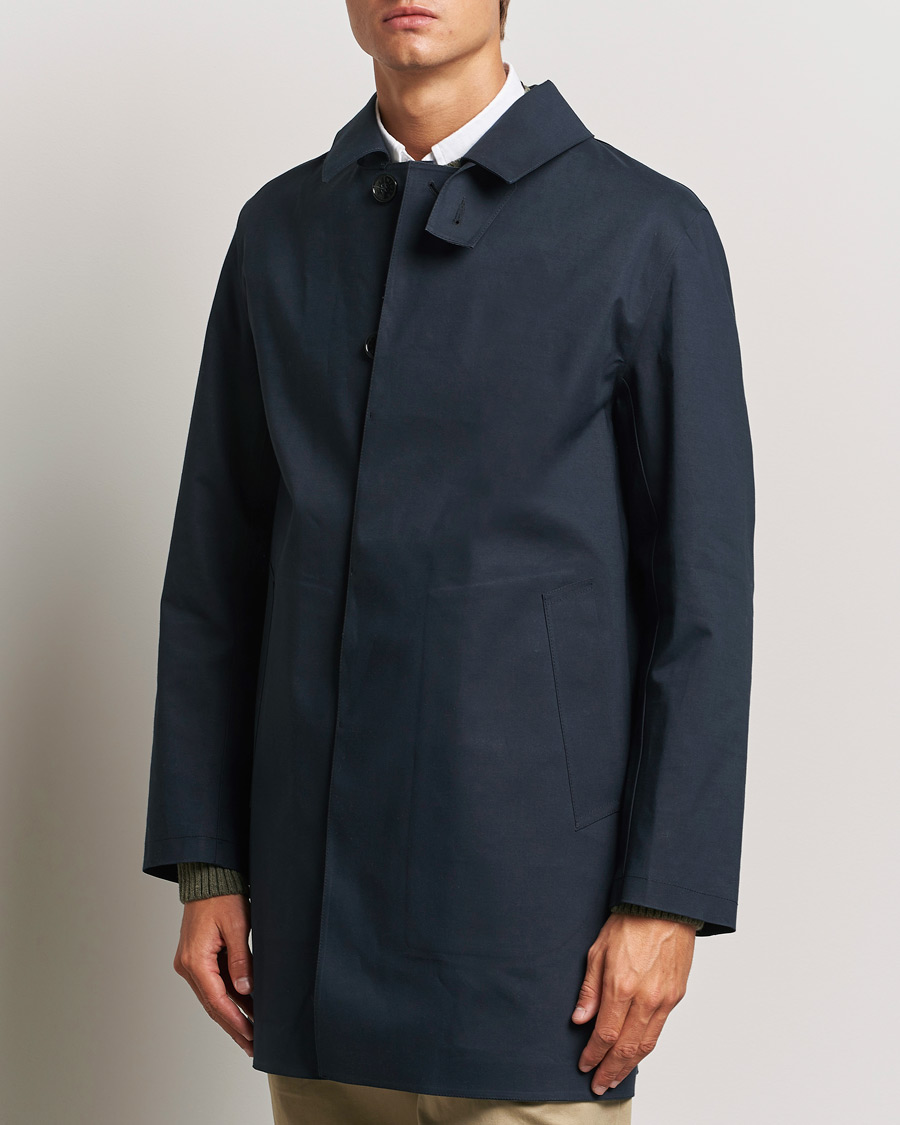 Herr | Jackor | Mackintosh | Dunkeld Short Coat Navy