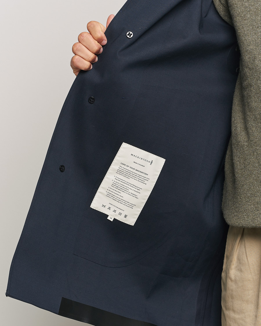Herr | Jackor | Mackintosh | Dunkeld Short Coat Navy