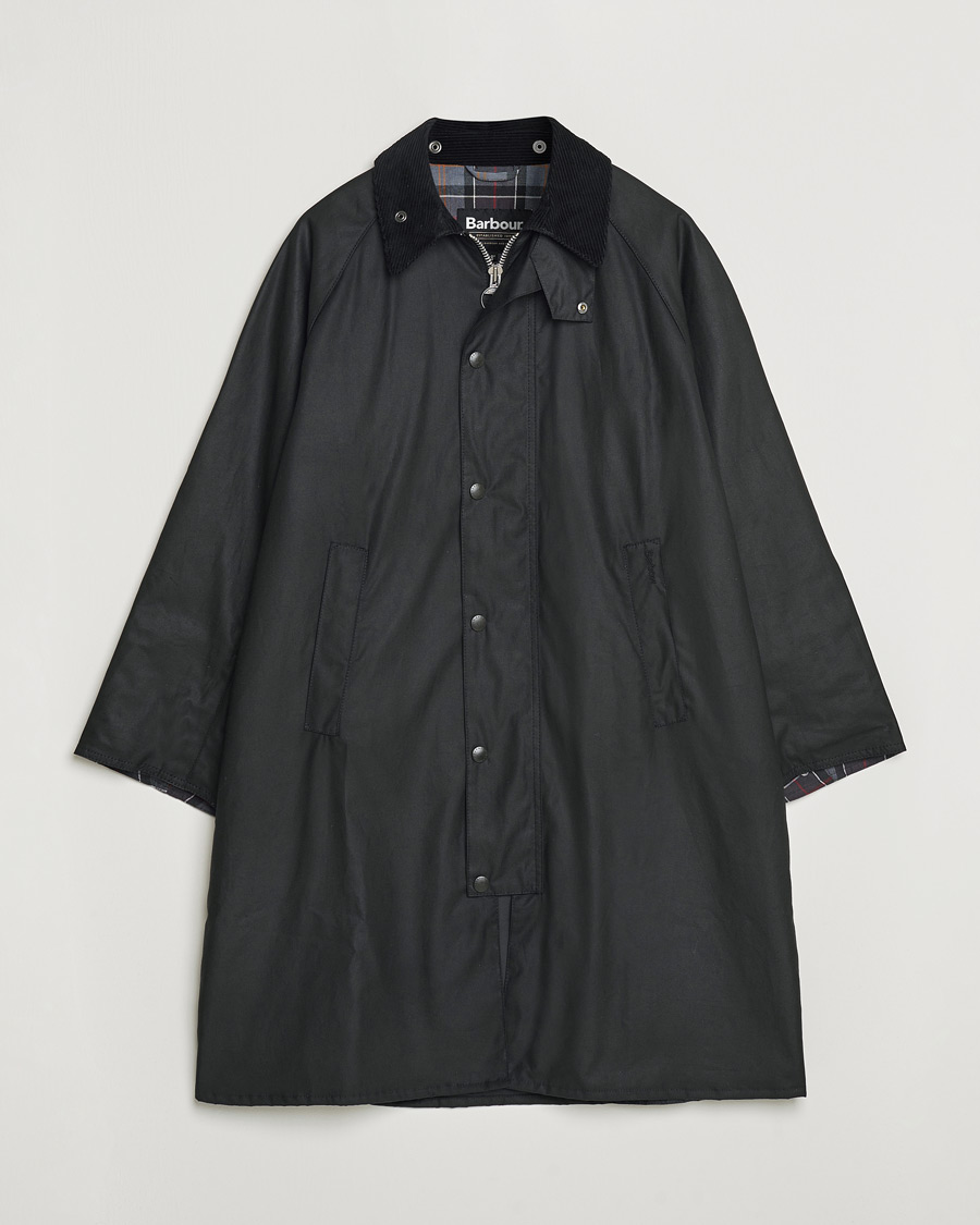 Barbour Heritage Modfied Exmoore Wax Coat Black