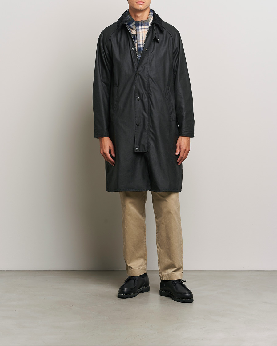 Herr | Jackor | Barbour Heritage | Modfied Exmoore Wax Coat Black