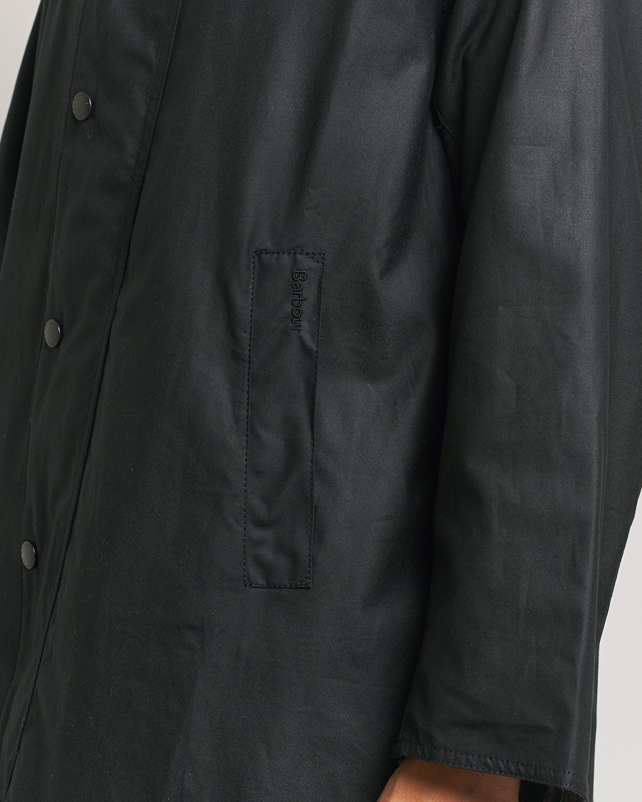 Herr | Jackor | Barbour Heritage | Modfied Exmoore Wax Coat Black