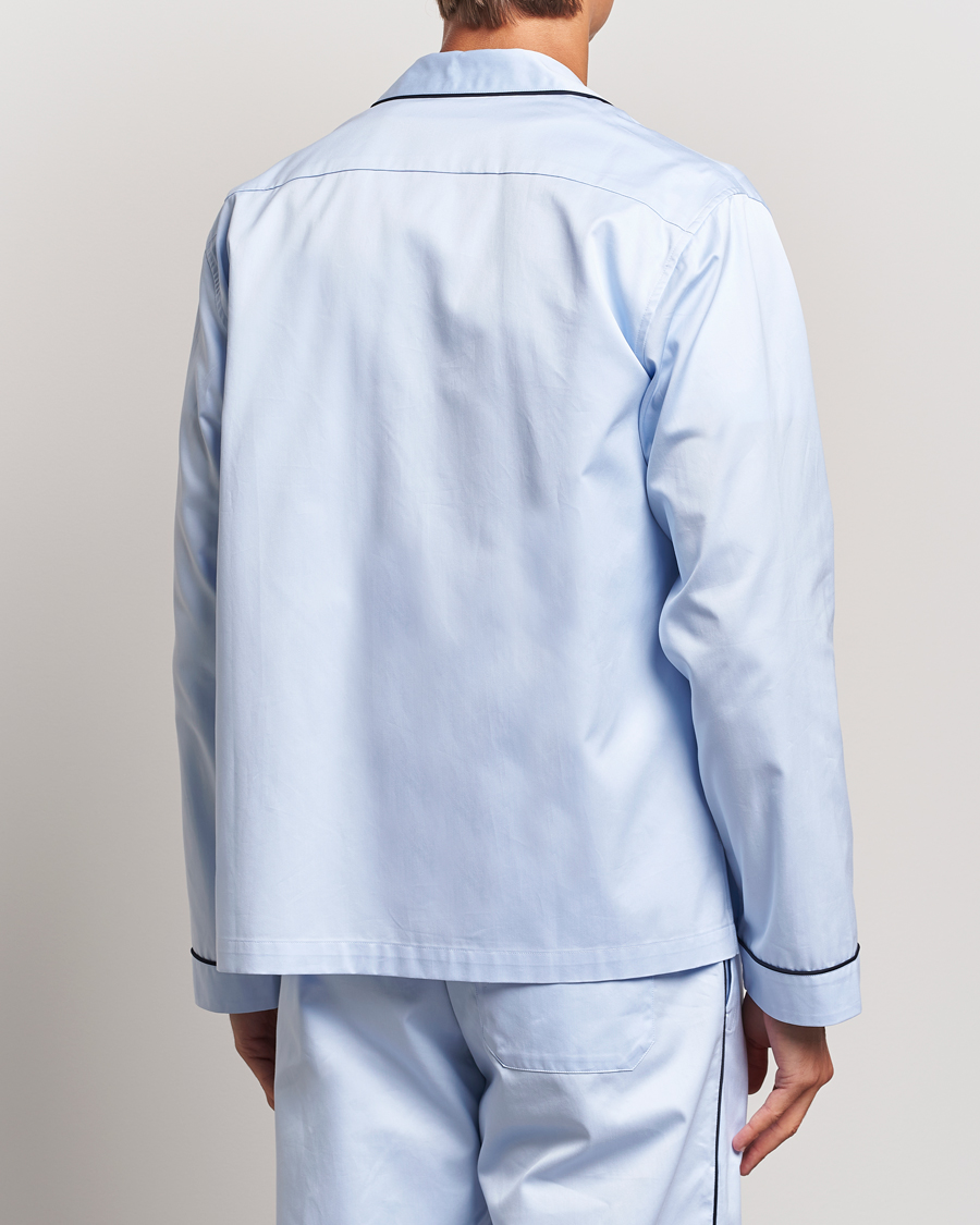 Herr | Pyjamas & Morgonrockar | Tekla | Sateen Pyjama Shirt Bellhop Blue