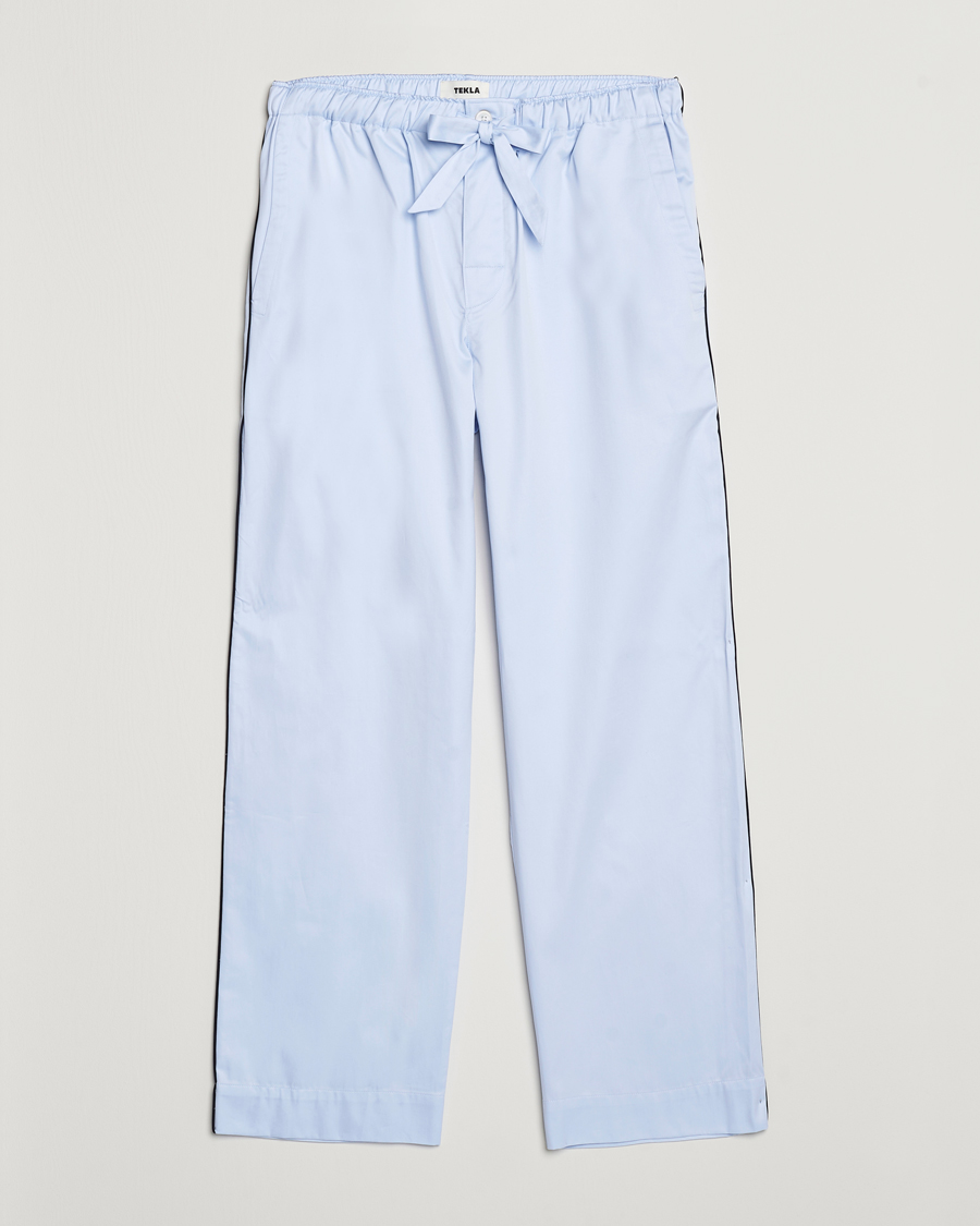 Herr | Pyjamas & Morgonrockar | Tekla | Sateen Pyjama Pants Bellhop Blue