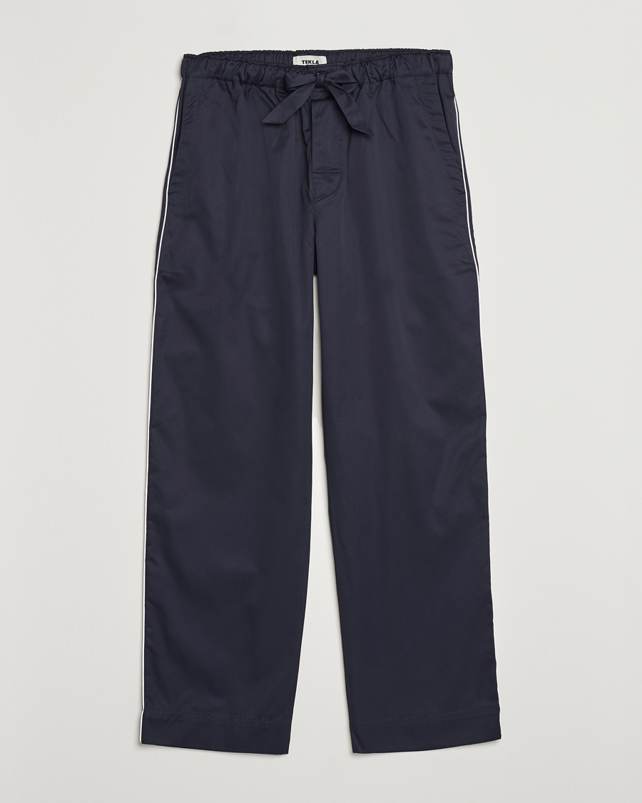 Herr | Pyjamas & Morgonrockar | Tekla | Sateen Pyjama Pants Chelsea Navy