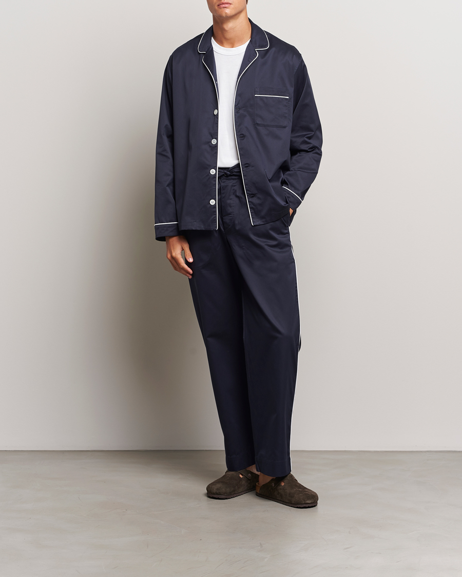 Herr | Pyjamas & Morgonrockar | Tekla | Sateen Pyjama Pants Chelsea Navy