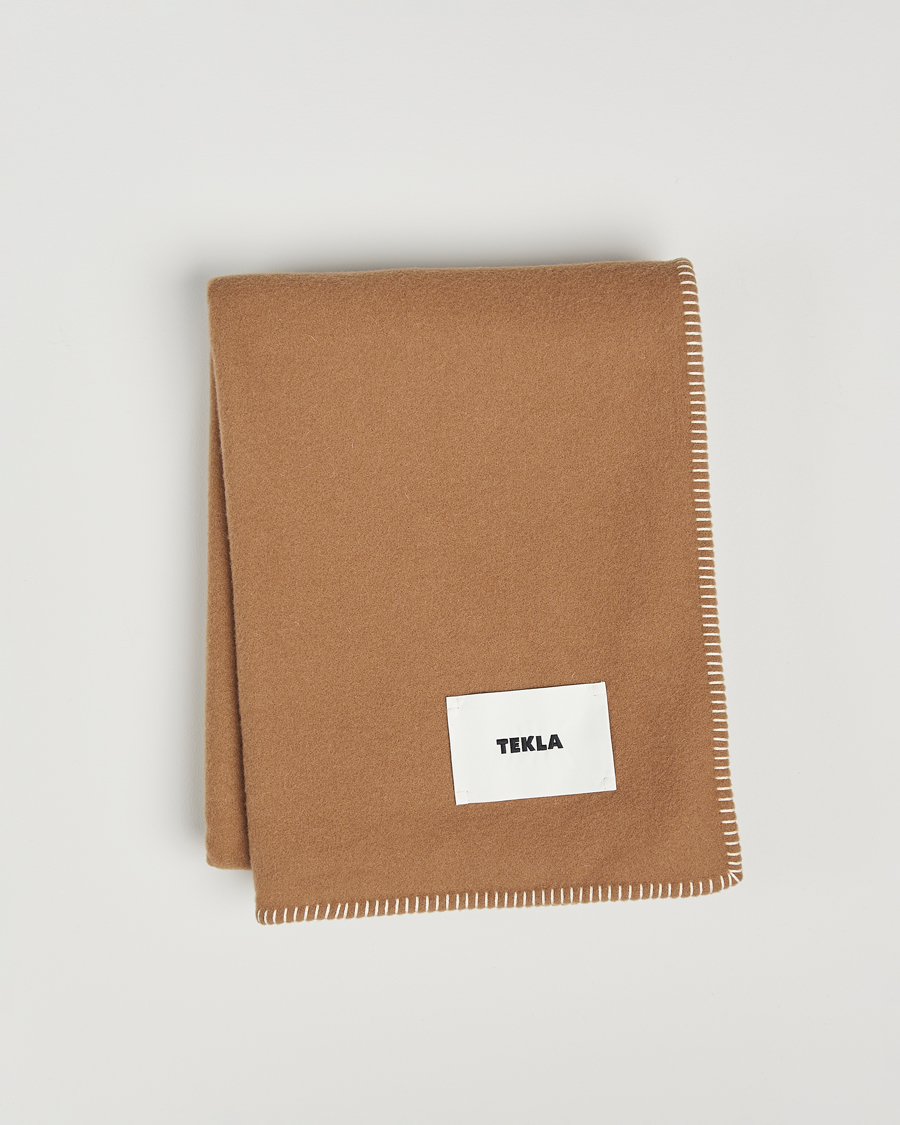 Herr | Tekla Lambswool Blanket Oak | Tekla | Lambswool Blanket Oak