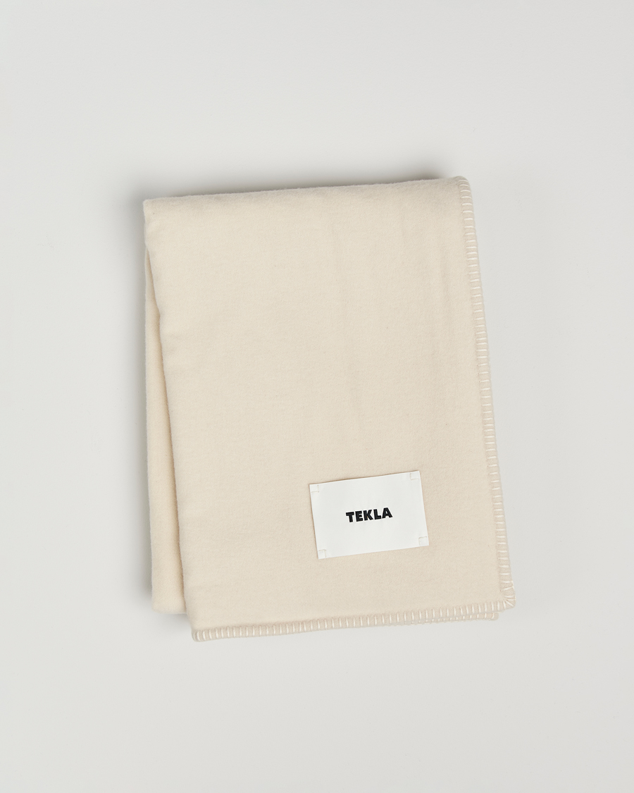 Herr | Textilier | Tekla | Lambswool Blanket Snow