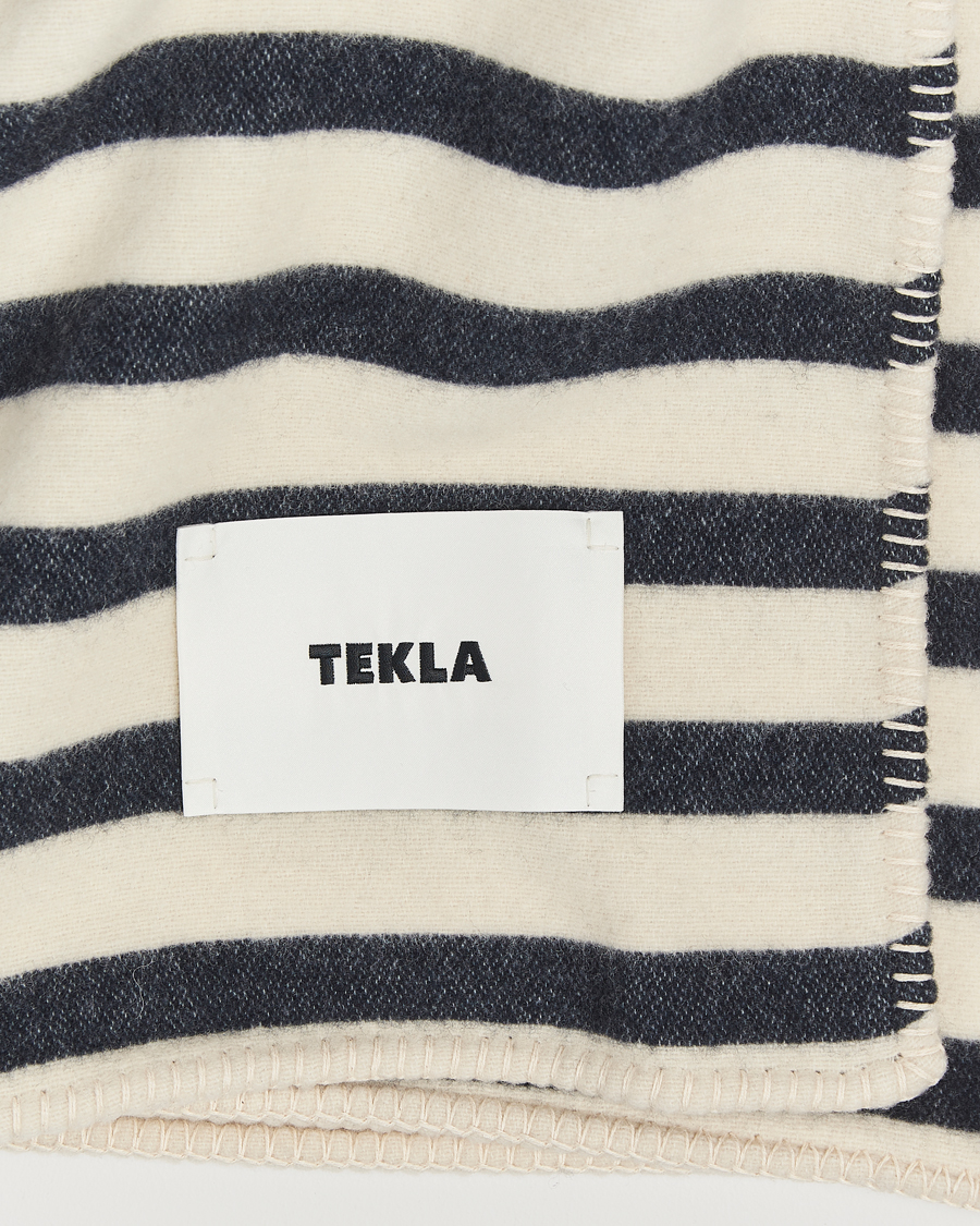 Herr | Tekla Lambswool Blanket Magpie Stripes | Tekla | Lambswool Blanket Magpie Stripes