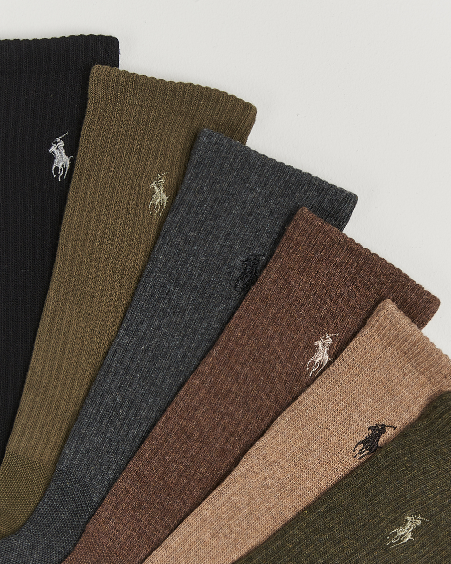 Herr | Underkläder | Polo Ralph Lauren | Polo Ralph Lauren6-Pack Performance Crew SocksBrown