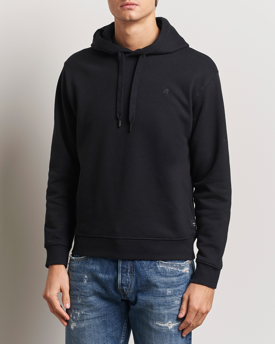 Herr | Tröjor | Replay | Tonal Logo Hoodie Black