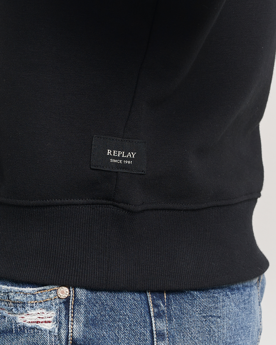 Herr | Tröjor | Replay | Tonal Logo Hoodie Black