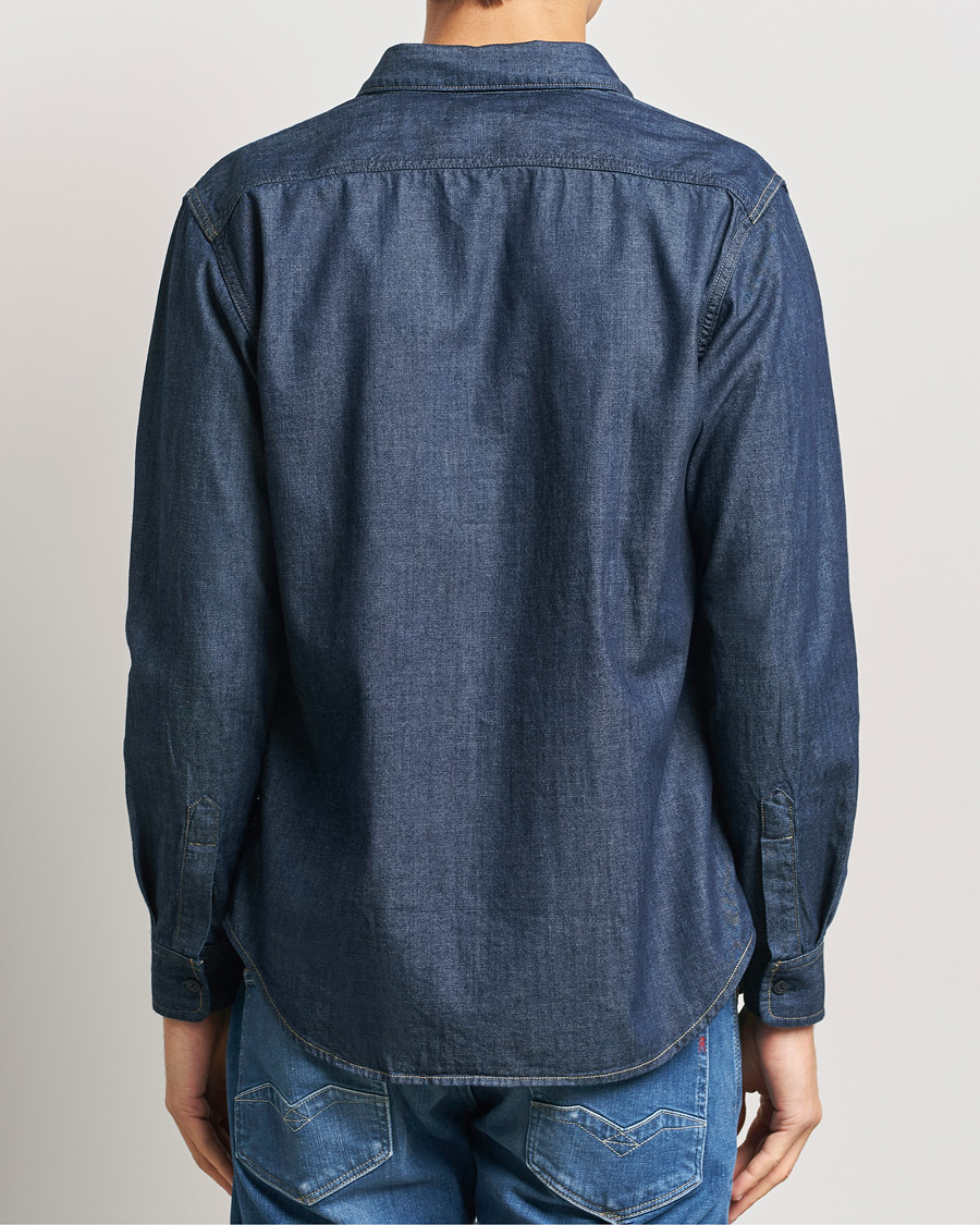 Herr | Skjortor | Replay | Denim Shirt Dark Blue