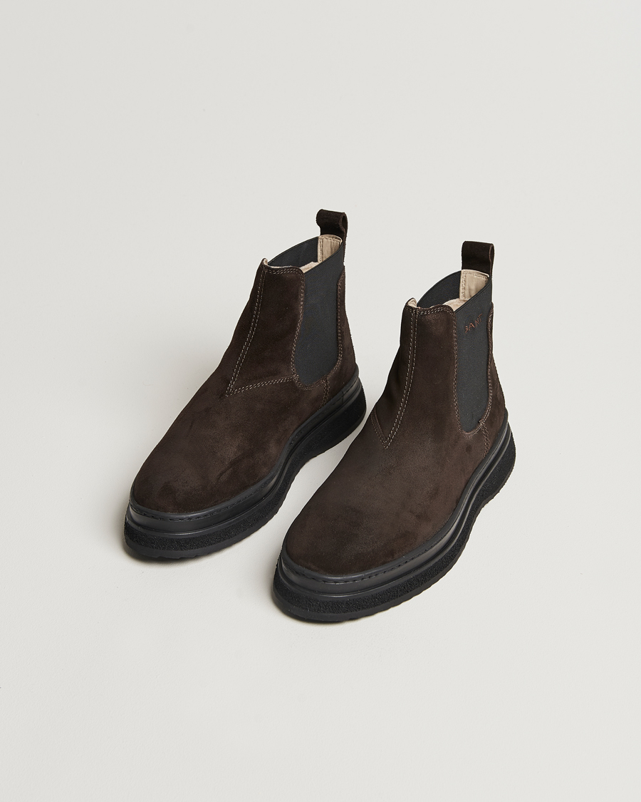 Herr | GANT Blistown Shearling Suede Chelsea Boot Espresso Brown | GANT | Blistown Shearling Suede Chelsea Boot Espresso Brown
